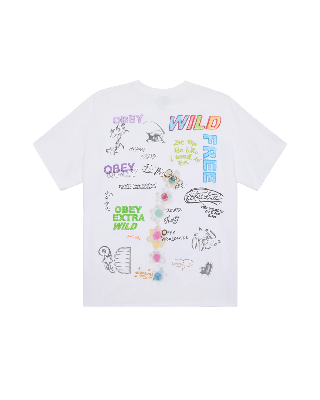 Obey "WILD FREE" vintage tshirt