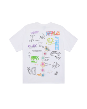 Obey "WILD FREE" vintage tshirt