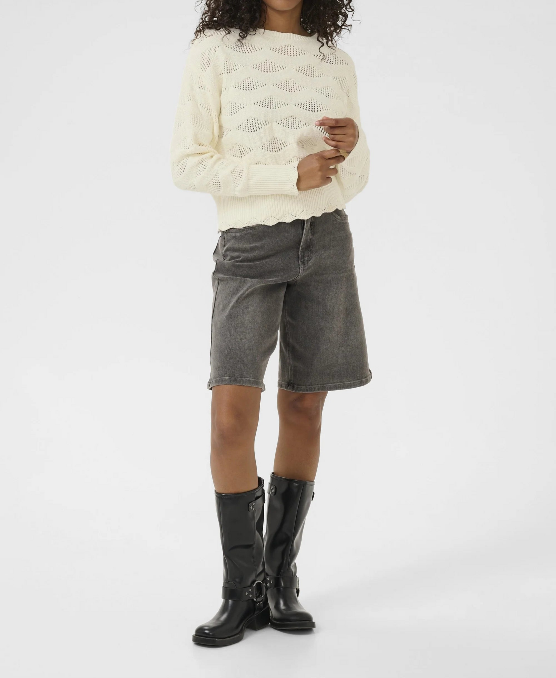 Kaffe maglia traforata