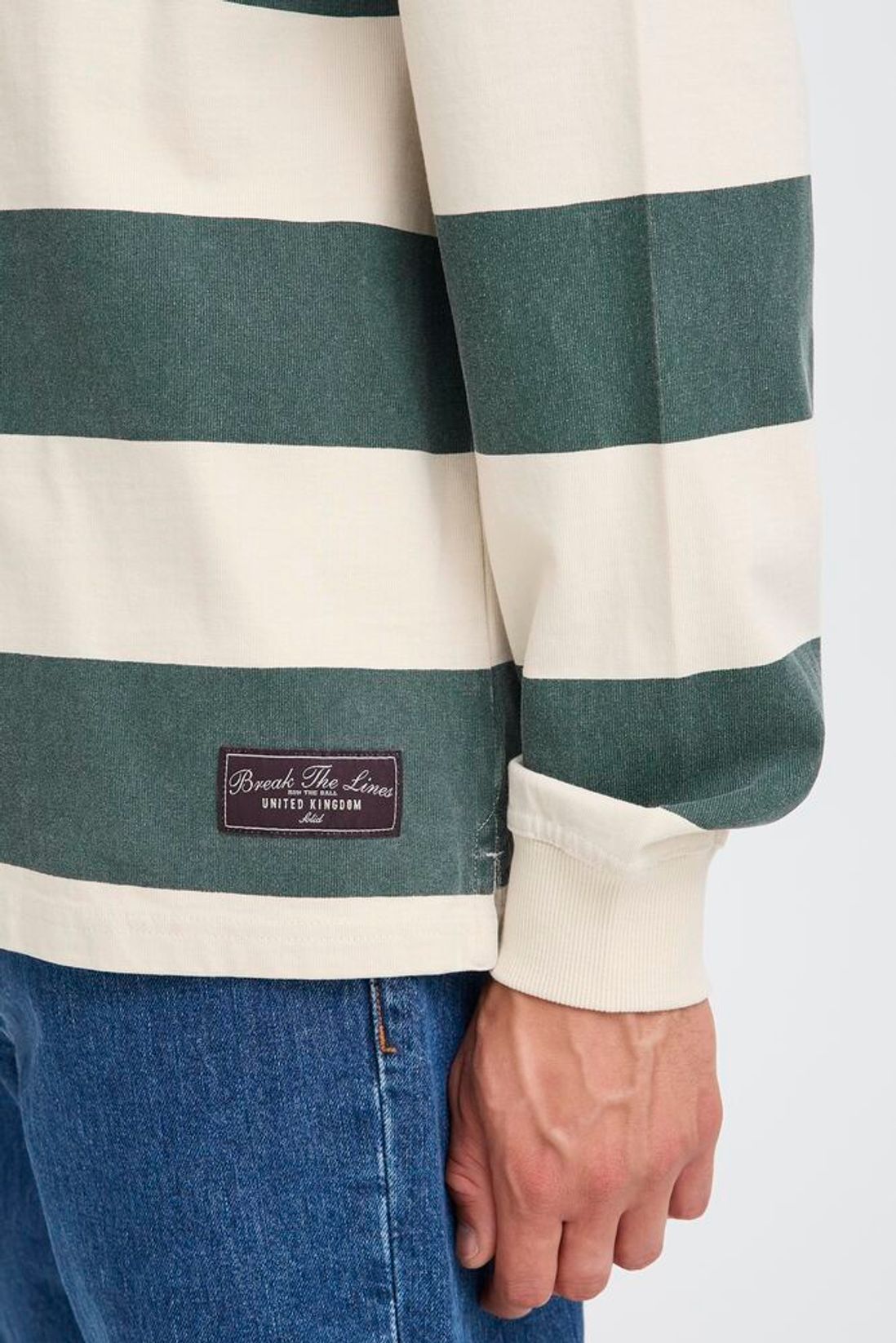 Solid polo a manica lunga